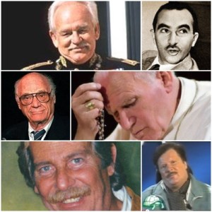 Ranieri III di Monaco, Alberto Lattuada, Arthur Miller, Papa Giovanni Paolo II, Alberto Castagna e Ambrogio Fogar