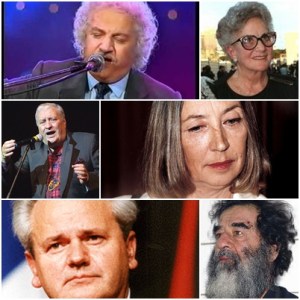 Bruno Lauzi, Alida Valli, Mario Merola, Oriana Fallaci, Slobodan Milosevic e Saddam Hussein.