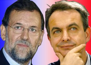 Mariano Rajoy e Luis Rodriguez Zapatero