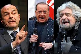 Bersani Berlusconi Grillo