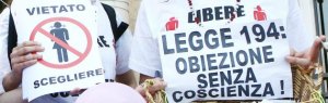 Aborto, obiettori senza coscienza