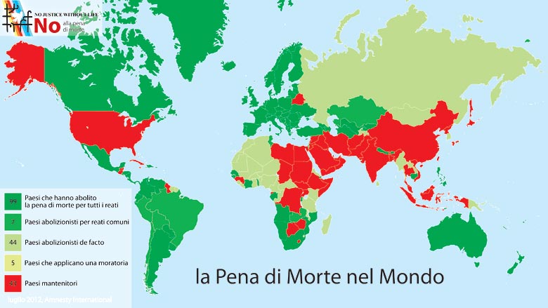 La pena di morte nel mondo sta aumentando