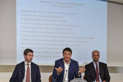 Andrea Orlando, Matteo Renzi e Angelino Alfano