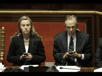 Federica Mogherini e Piercarlo Padoan