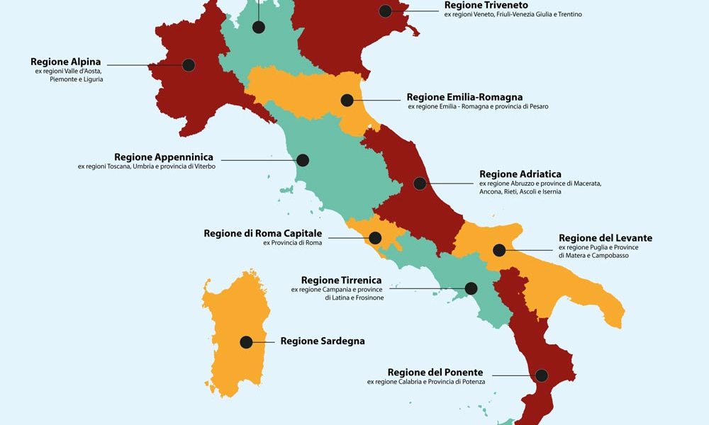 Ddl Morassut-Ranucci: riduzione Regioni da 20 a 1