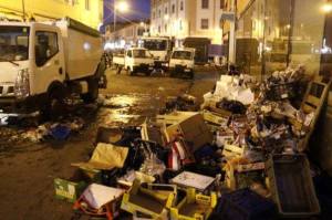 A Livorno rifiuti per le strade