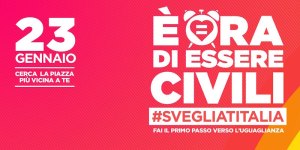 100 piazze italiane vogliono le unioni civili.