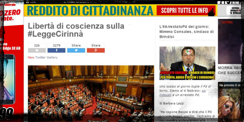 Unioni civili: il M5s cambia idea