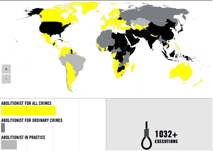 Pena di morte nel mondo