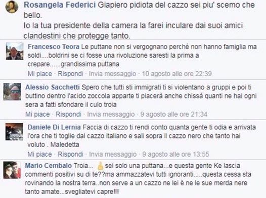 Boldrini inizia a denunciare