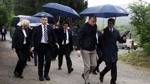 La domenica dei ministri in abbazia