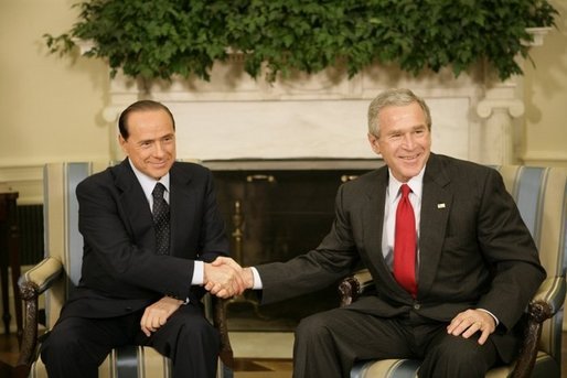 Berlusconi da Bush: azione comune Ue-Usa