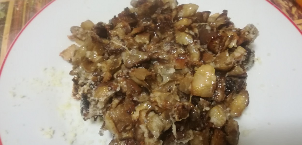 Pasticcio di riso con melanzane