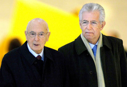 Monti va da Napolitano e apre la crisi