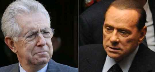 Scoppia la rissa tra Monti e Berlusconi