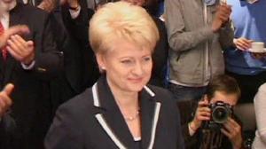 Dalia Grybauskaite è la prima presidente donna della Lituania.