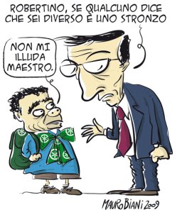 Fini, "Stranieri diversi? Stronzo chi lo pensa" La replica di Calderoli: "Lo è anche chi illude"
