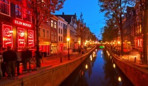 Quartiere a luci rosse a Roma