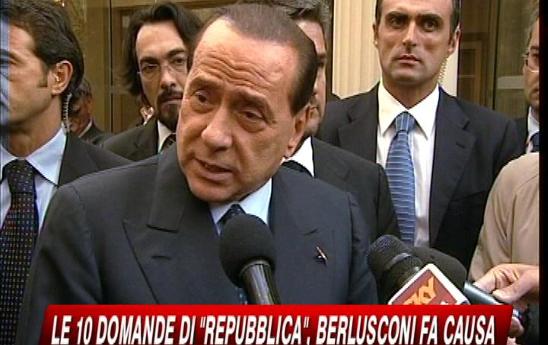Querela di Berlusconi a Repubblica