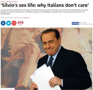 The Indipendent, La Repubblica e ... Berlusconi