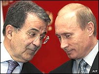 Prodi e Putin a Bari