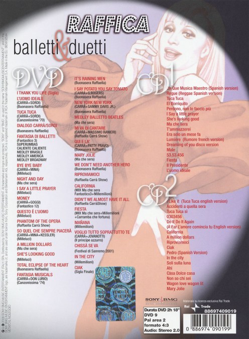 Raffaella torna con balletti e duetti