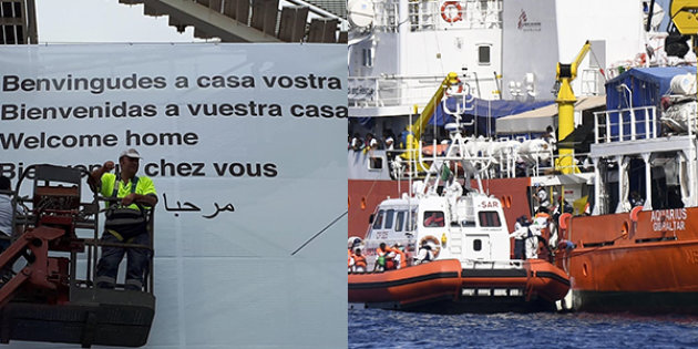 Aquarius arriva a Valencia