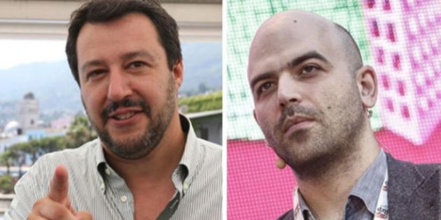 Salvini minaccia di rivedere la scorta a Saviano