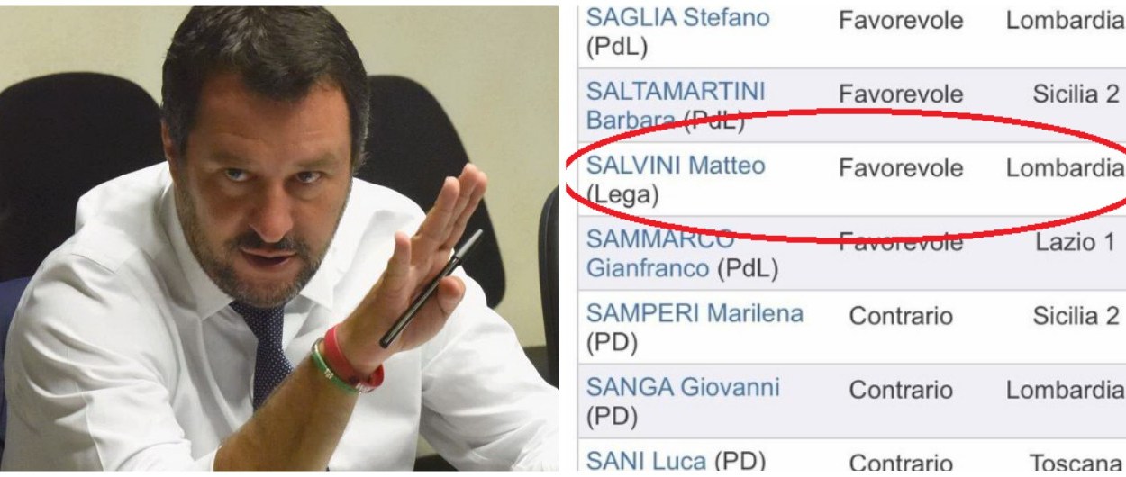 Salvini nel 2008 votò il "Salva Benetton".