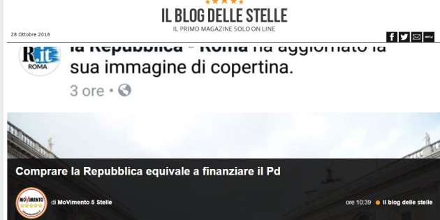 "Comprare La Repubblica equivale a finanziare il Pd. Meglio darli in beneficenza"