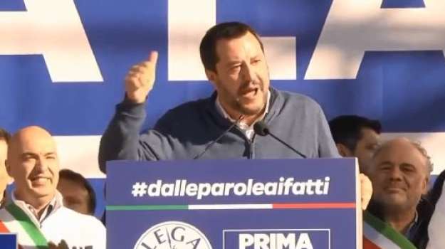 Manifestazione della Lega a Roma