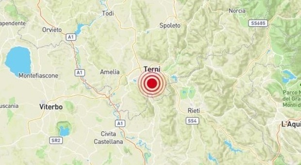 Terni, terremoto nella notte di magnitudo 3