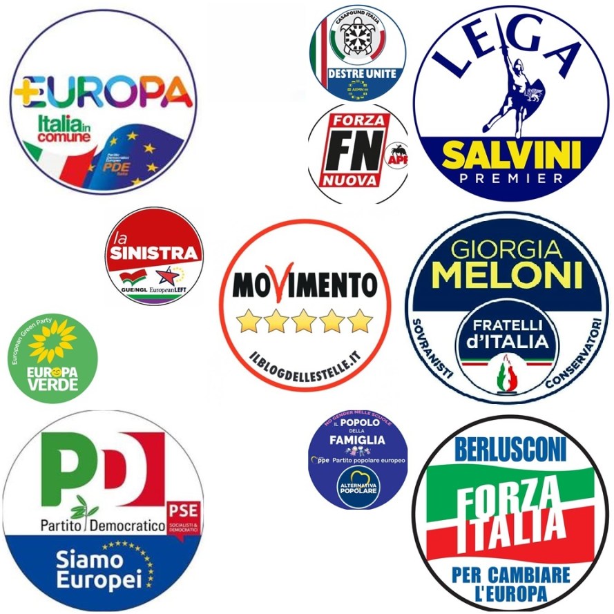 Partiti che si presentano alle europee 2019
