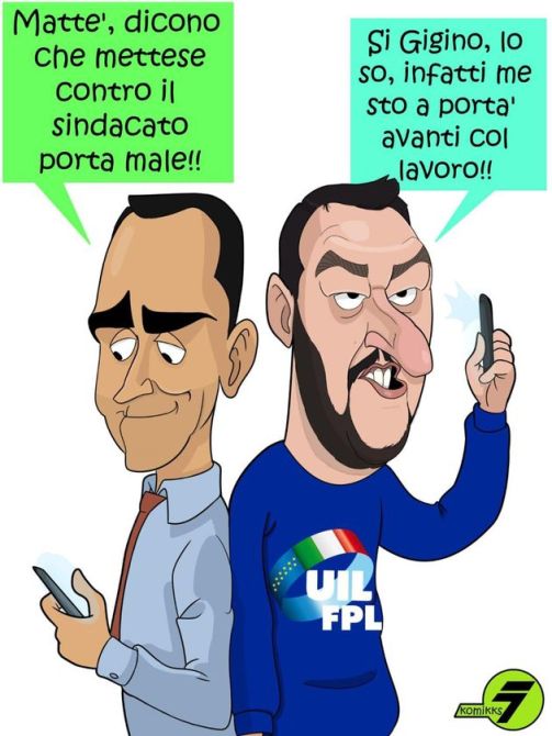 La Uil denuncia: "Digos ha bloccato uno striscione ironico contro Salvini e Di Maio"