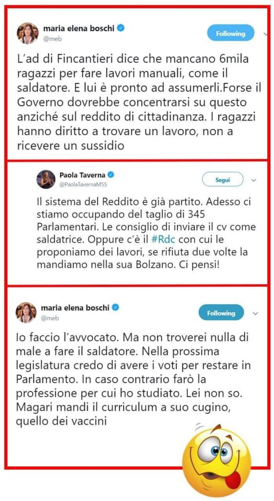 Il litigio social tra Maria Elena Boschi e Paola Taverna