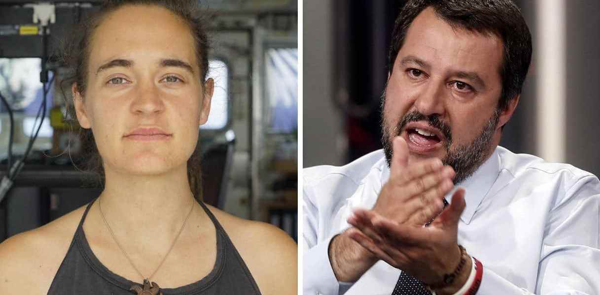 Salvini indagato per diffamazione dopo la querela di Carola Rackete