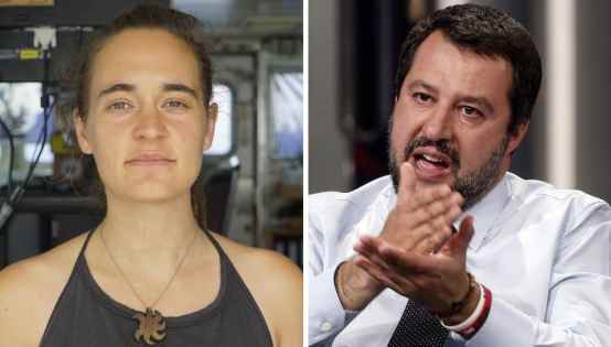 Salvini indagato per diffamazione dopo la querela di Carola Rackete