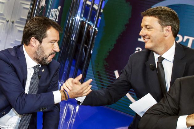Duello televisivo Salvini Renzi
