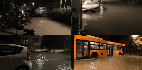 Marea eccezionale a Venezia, emergenza in Calabria e Puglia