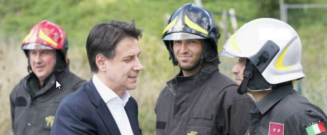 Terremoto Centro Italia, prima visita di Conte