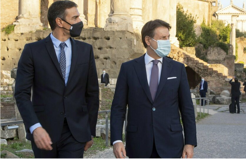 Pedro Sanchez e Giuseppe Conte