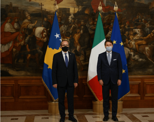 Avdullah Hoti e Giuseppe Conte